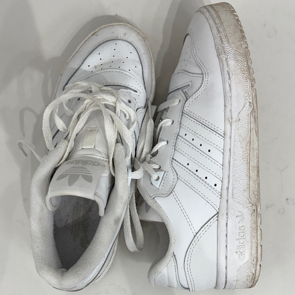 Adidas White Leather Sneakers
